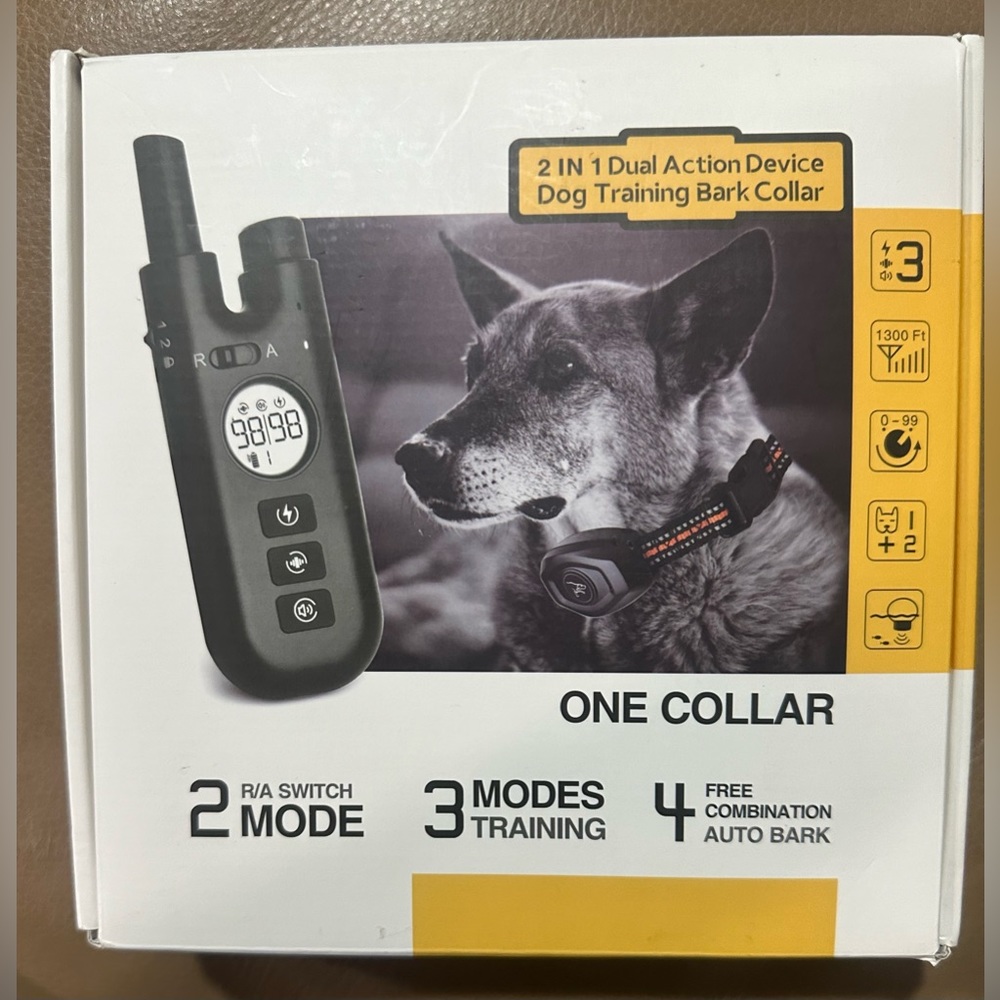 Dog Training Collar with Remote Control, 3 Training Modes, Beep, Vibration,Shock